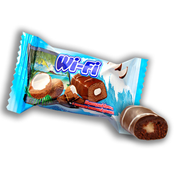 Wi-Fi (Вай-Фай) шоколадный батончик с кокосово-молочной начинкой